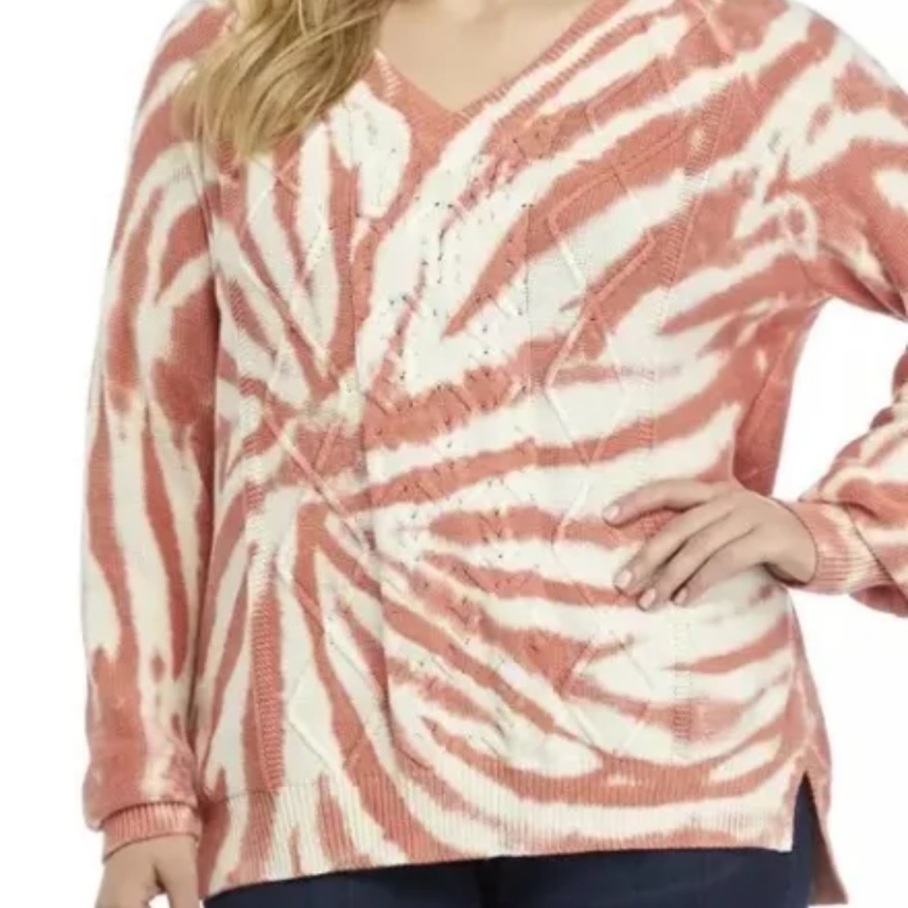 Wonder Ly plus size tie dye sweater. Worn about 3x. Retail 54.50
